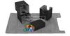 Toy God Trading Card Deck Magnetic Removable Card Leather Card Case Holder Storage Dice Case, Case, (Black (with Compartment))