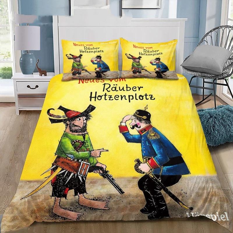 Der Rauber Hotzenplotz Bedding Set Kasperl Duvet Cover Set German Cartoon Kids Bedding With Pillowcases 50x75cm Customizable Siz