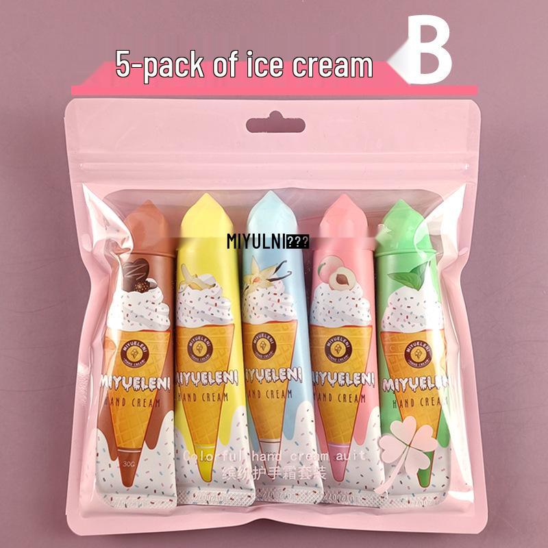 

Набір з 5 штук фруктових кремів для рук Mi Yue Le Ni, 30 г, Зволожуючий та живильний для осені/зими, Подарункова коробка