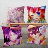 Anime NO GAME NO LIFE Game For Cartoon Print Peripheral Pillow Case Cushion Cover Home Decor Birthday Gift Pillowcover