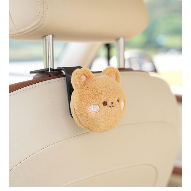 Cartoon Bear Rabbit Multifunctional Strong Load Bearing Car Seat Back Storage Hook