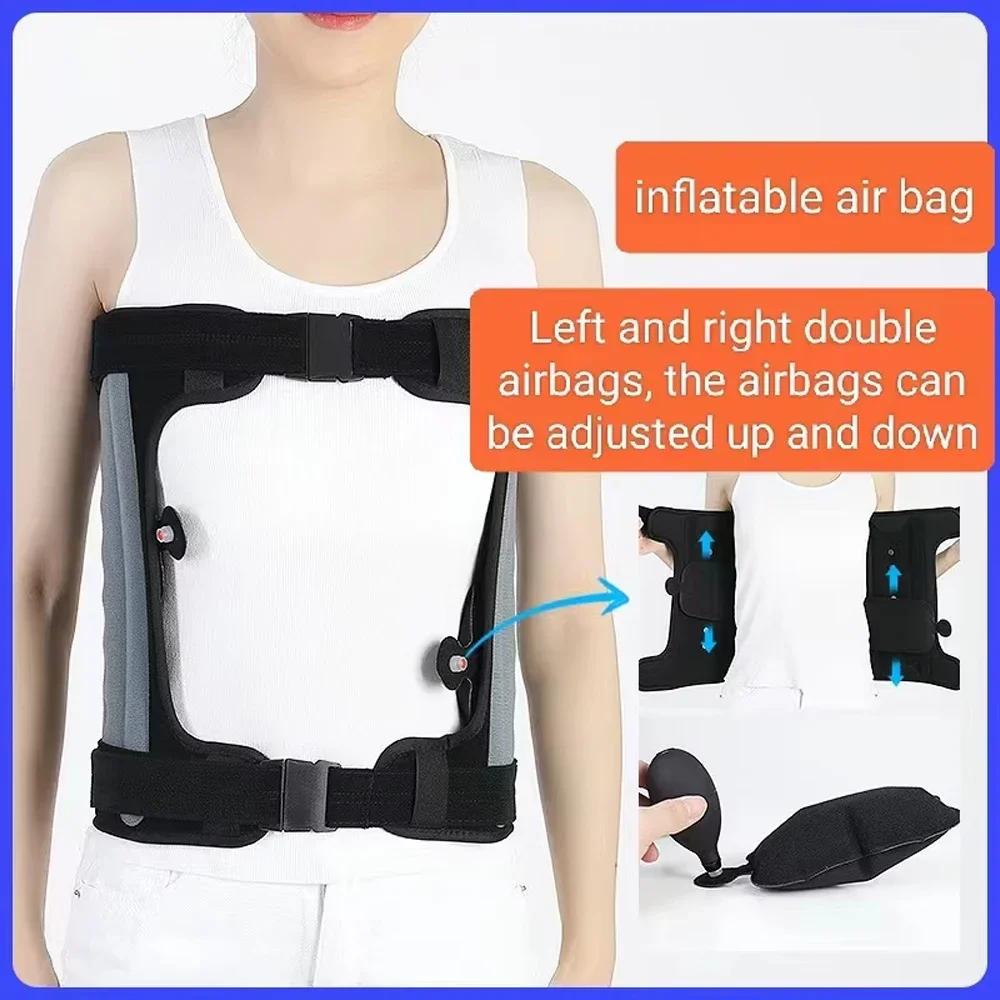 Aufblasbare TLSO-Wirbelsäulenstütze Verstellbare Rückenstütze für Skoliose Nach der Operation Leichter Haltungskorrektor mit Airbag