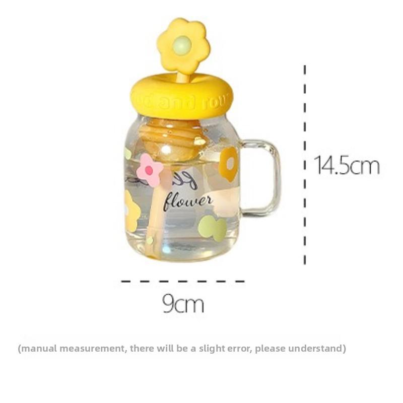 850ml High Aesthetic Glass Cups, Large Capacity Water Bottle Straw Cup, High-temperature Resistant Tea Cup with Filter Screen
