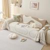 Fantasy Journey Four Seasons Non-slip Sofa Throw Cover, Cream Style, Simple Design