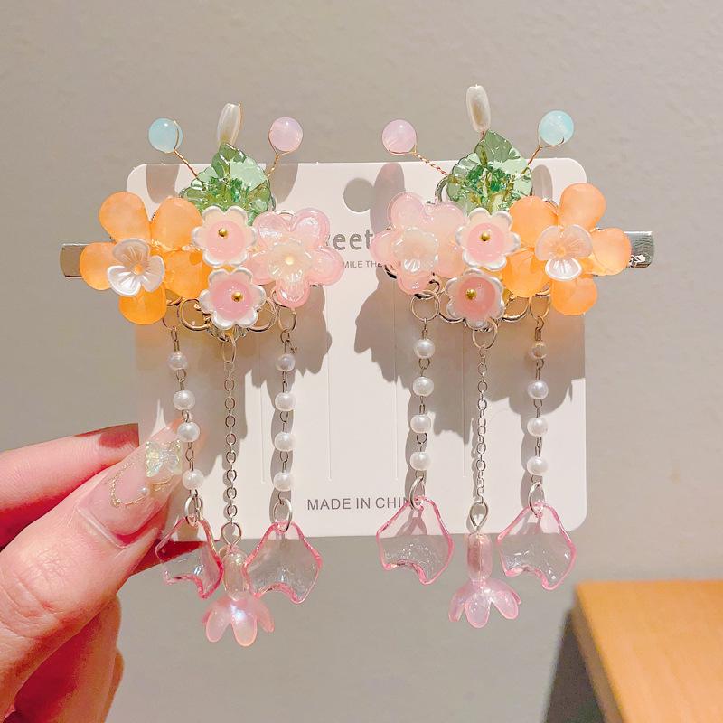 Ancient Style Hanfu Hair Accessories: Super Fairy Princess Tassel Hairpins for Girls & Women