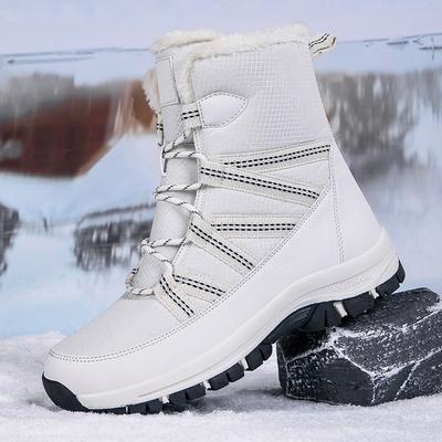 Casual Daily Versatile Large Size High-top Snow Boots Women's Shoes Comfortable and Warm Waterproof and Non-slip Outdoor Women's Cotton Shoes