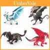 Pvc Dragon Figurine Western Mythology Models Ice Dragon Steel Dragon Desktop Decor
