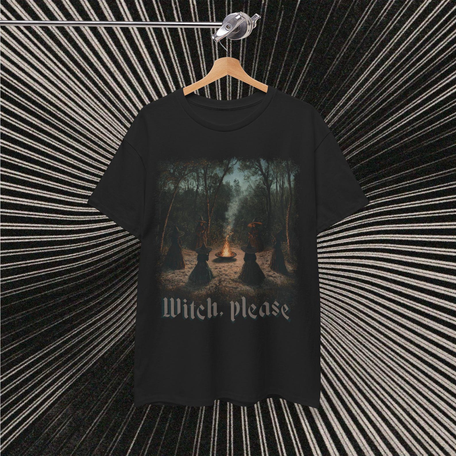 Dark Witch Ritual Unisex Heavy Cotton Tee, Halloween Witchcraft Shirt, Witch Please Graphic Tee, Witchy Apparel, Occult Fashion Top, Gothic 2XL