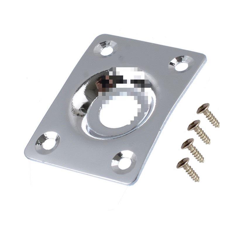 Square Electric Guitar Bass Jack Cover Plate - Output Pad Spare Parts