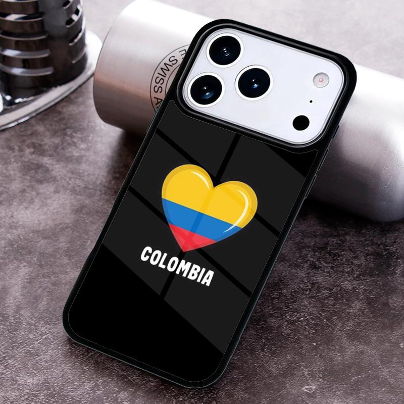 

Colombia Flag Phone Case For iPhone 17 16 15 14 13 12 11 Pro Max Plus 17Air Soft Silicone Cover iPhone 14 Pro