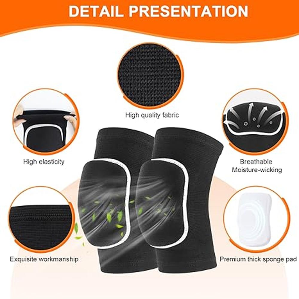 1Pair Volleyball Knee Pads For Dancers,Soft Breathable Knee Pads For Men Women Kids - Knees Brace For Volleyball Workout Sports