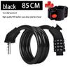 Anti-theft Combination Bike Lock: Portable Steel Cable for Mountain and Electric Bikes