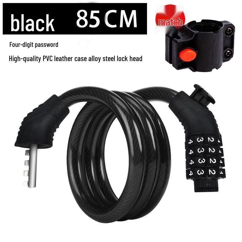 Anti-theft Combination Bike Lock: Portable Steel Cable for Mountain and Electric Bikes