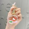 Liquid Eyecatching Acrylic Panda Keychain Trendy And Fun Gift For Friends Family And