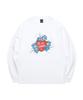 LMC Heart Bear Long Slv Tee White