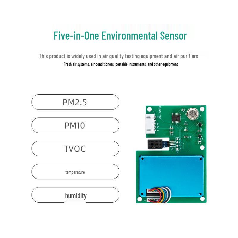 High-Precision Multi-Functional 5-in-1 Industrial Dust & Harmful Gas TVOC Sensor