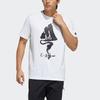 Adidas Zjy Gfx Ss Tee With Print Design Men Tops White GN7343