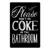 Placa de Metal Vintage Engraçada para Banheiro Lata Sinal Placa WC Lavatório Toilettes Arte de Parede Bar Clube Banheiro Lavatório Banheiro Decoração de Parede
