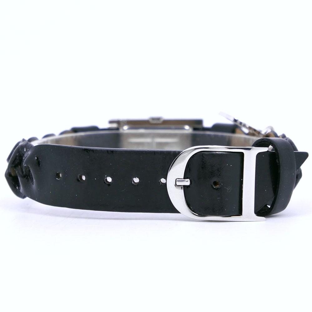 Dior Maris Watches D78-109 Silver-/black blackDial Stainless Steel/leather Quartz Analog Display Women Used
