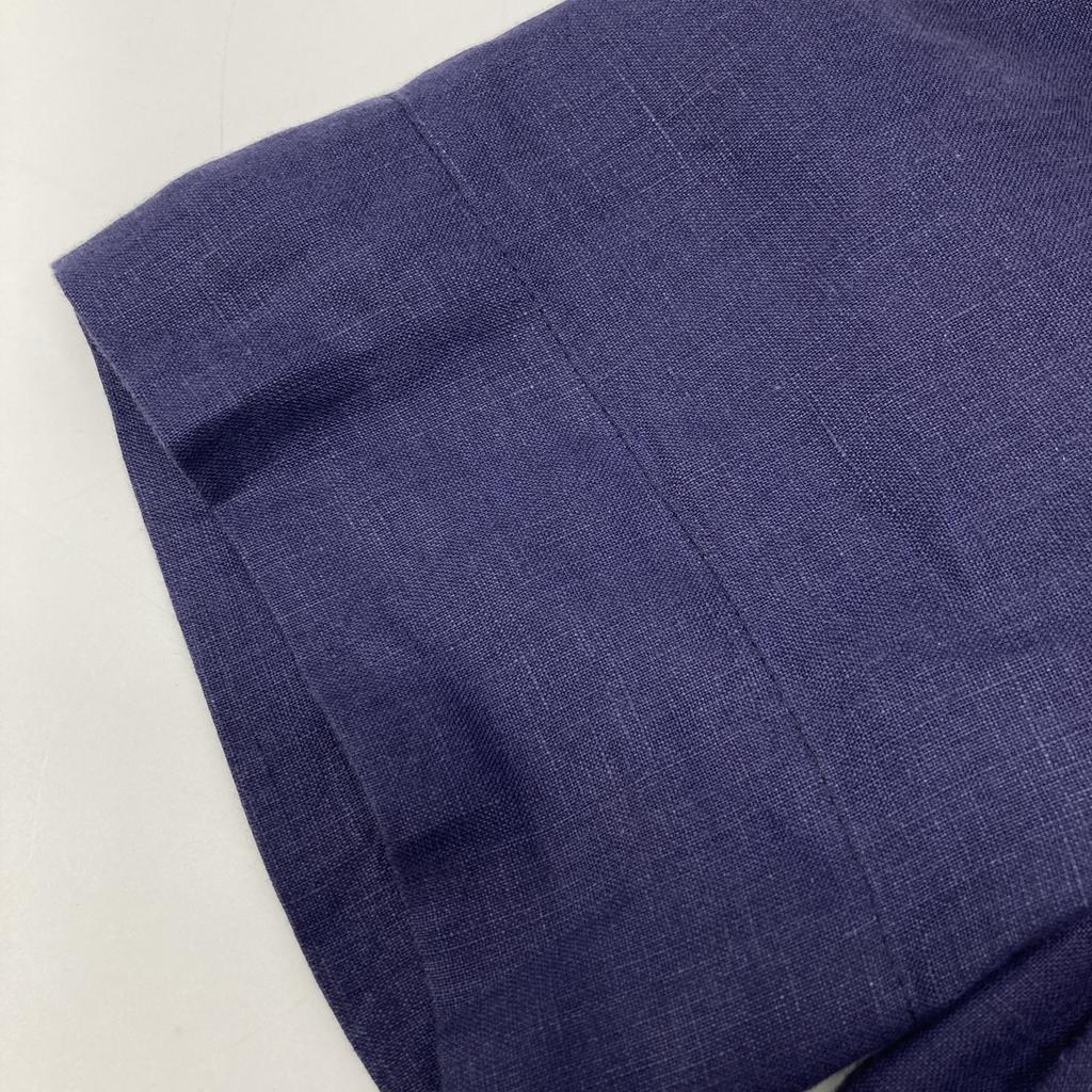 Loro Piana [Excellent Condition/Domestically Authorized] FAI1188 100% Linen 3/4 Sleeve dress S NavyUsed