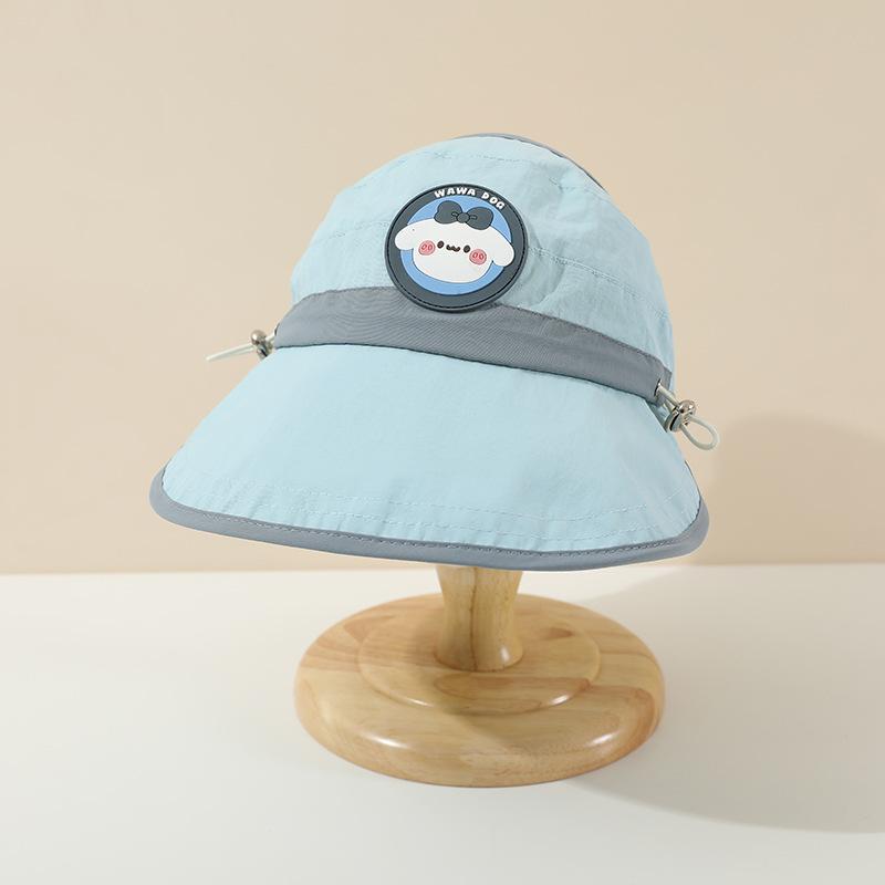 Children's sun hat spring and summer thin quick-drying big brim cap, cute sunscreen baseball cap for boys and girls