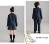 British Style Formal Plaid School Uniform Set for Girls