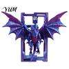Fantasy Decorative Book Supports Flying Dragon Bookend, 3D Printed PLA Stand, Gothic Style Unique Shelf Decor for Heavy Duty Desktop Organizer Office