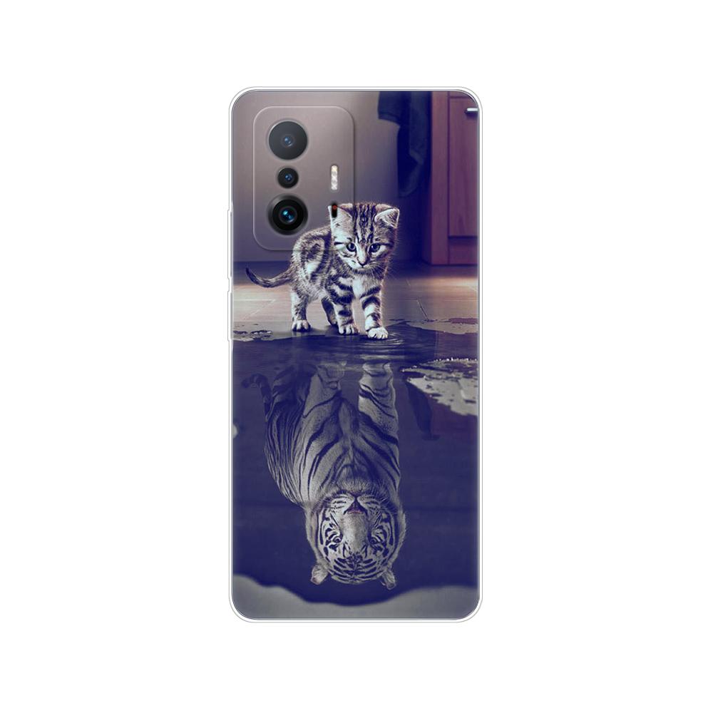 Pro Xiaomi 11T Pouzdro Pro Xiaomi 11T Pro Měkké Pouzdro Silikonový Kryt Zadní Strany Telefonu Pro Xiaomi11T mi 11 T 11TPro coque 6,67 palce nárazník TPU