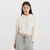 Akiii Classic Velour Semi Crop Hoodie T shirT Women  Akamfw20323000 