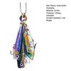 Creative Fish Car Hanging Pendant 2D Ornament Festive Ocean Theme Acrylic Rearview Mirror Decoration