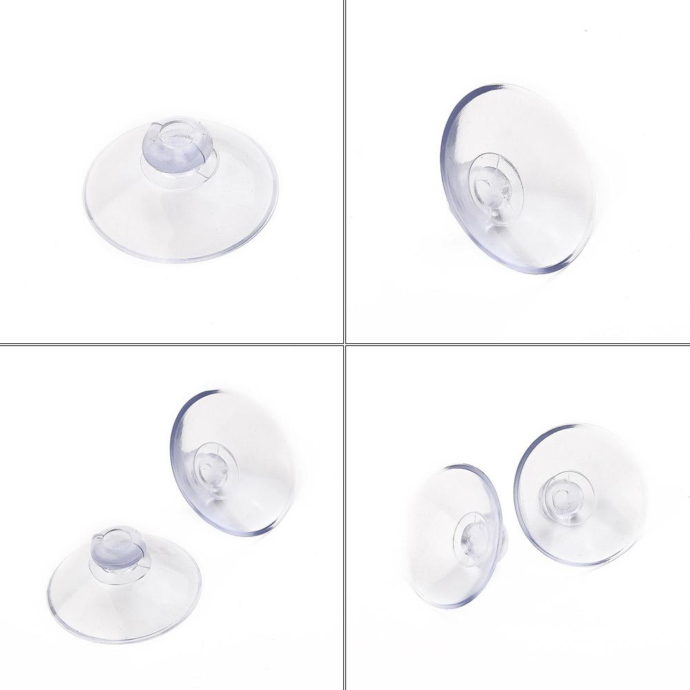 10pcs Clear PVC Suction Suction Strong Vacuum Cups Plasitc Mushroom Head Cups For Kitchen Bathroom Doors Wall Hooks