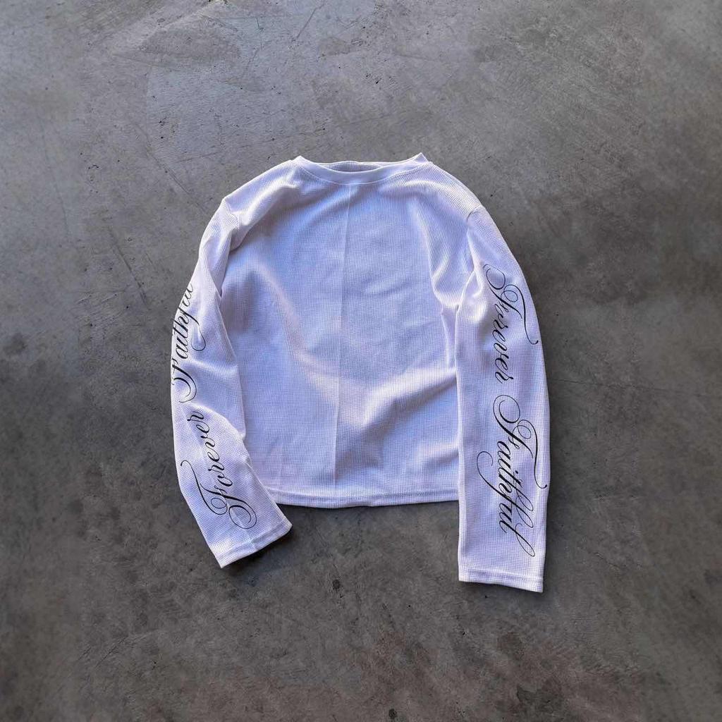 BeatStreet O-Neck Hip Hop Y2k Long Sleeve Top Harajuku Letter Print Punk High Street Long Sleeve T-shirt Fashion Rock Gothic Unique Clothes