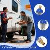 Filtro RV Grifo de Acero Inoxidable Purificador Camping Grifo Exterior Filtro de Impurezas Para Remolque de Viaje Caravana Autocaravana Marino