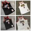 Vintage Embroidered Basketball Jersey Allen Iverson 3 Philadelphia 76ers Denver Nuggets Rookie Finals Patch Cotton Unisex