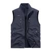 Herren Wendbare 8-Taschen Fleeceweste - Herbst/Winter Polarfleece, Ärmellos und Verdickt für Outdoor-Einsatz