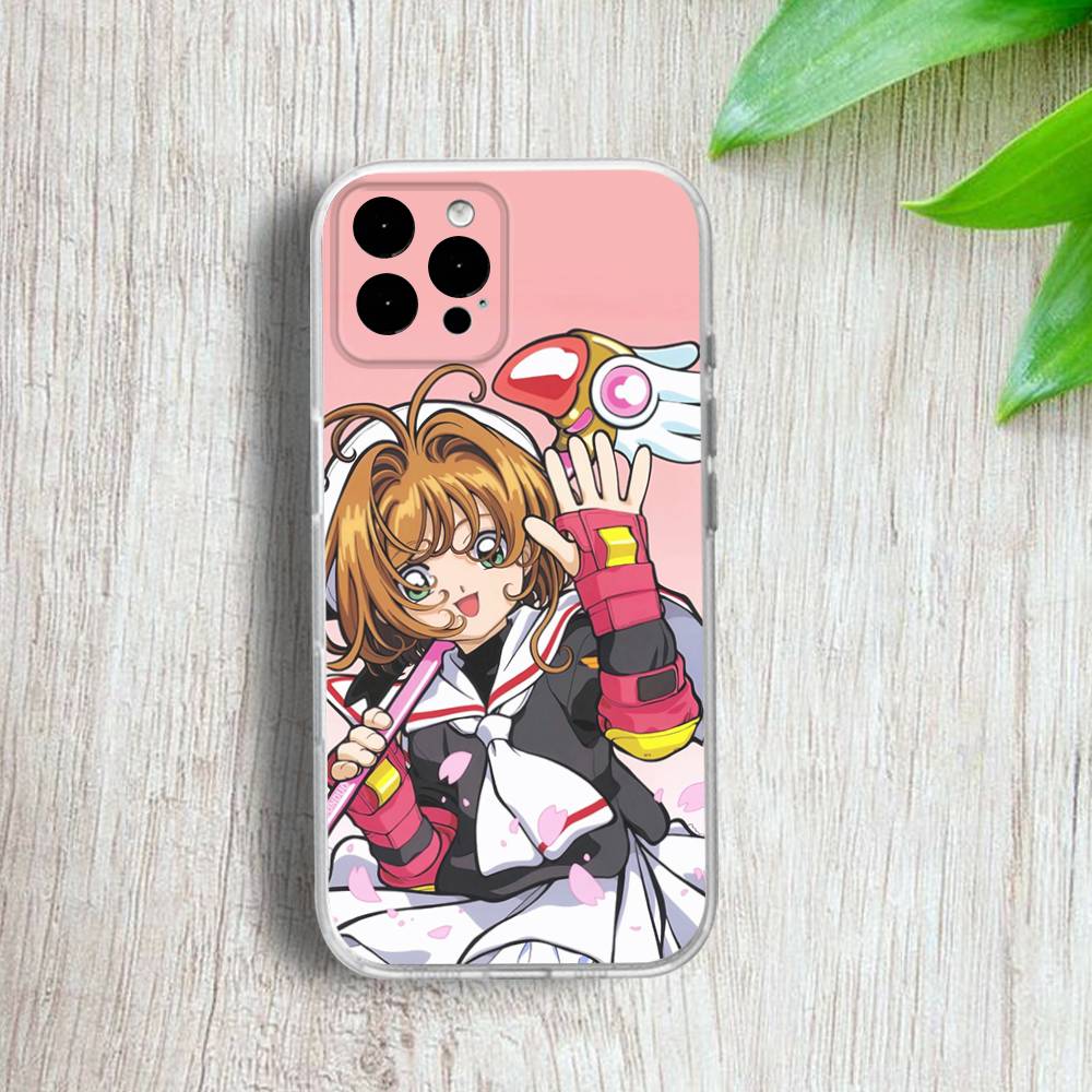 Cardcaptor-ES S-Sakura Phone Case For iPhone 17,16,15,14,13,12,11 Pro,Max,Plus,X,XS,XR,SE4,E Mini Transparent Soft Cover