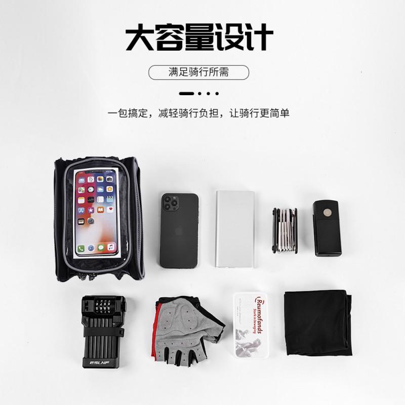 Large Capacity Waterproof Bicycle Saddle Bag With Touchscreen Phone Pocket Mountain Bike Cycling