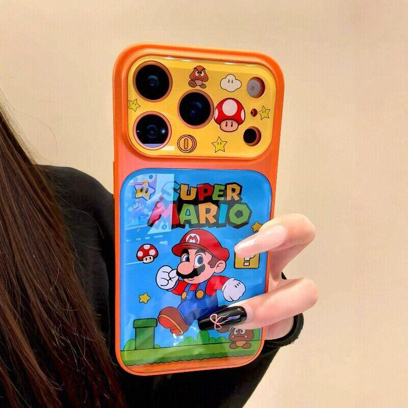 Mario Electric Phone Case for iPhone 15/16 Pro/Max - New Design for Girls