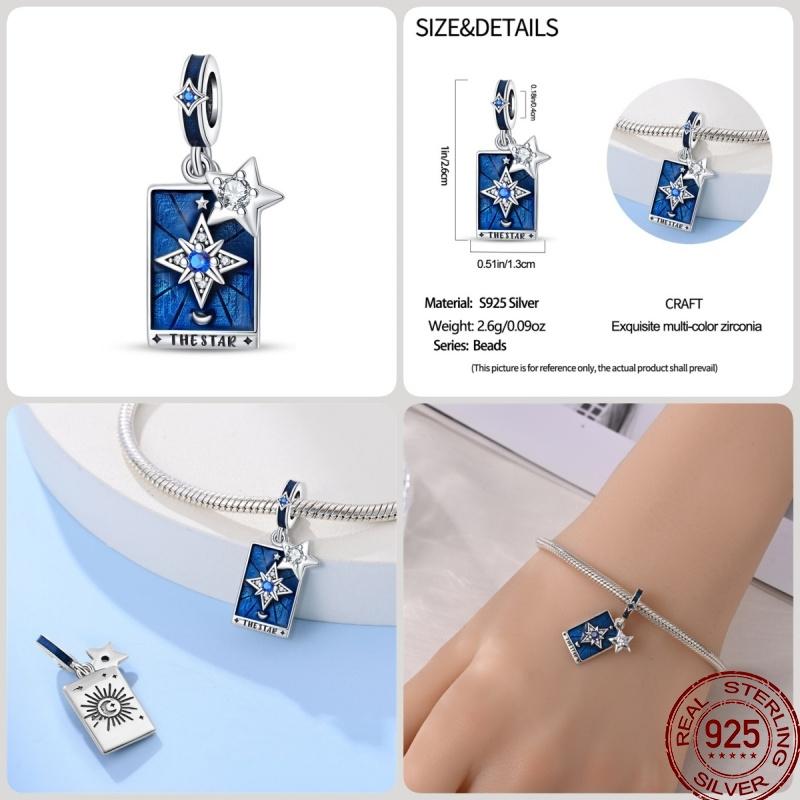 New Copper Magic Tarot Series Green Zircon Tree Of Life Charms Bead Fit Pan Bracelets Diy Madam Jewelry Gift