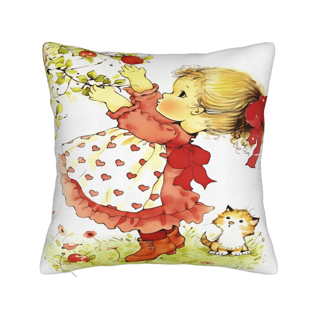 Art Sarah Kay Swing Girl Pillow Cover Comfy Cushion Cover Funny Pillow Case For Office Car Home Decor