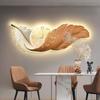 Wall Clock Large Luxury Art Clocks Decor Picture Silent Living Room Wall Feather Decoration Watch Renoj De Pare Home DecorP4M5U3