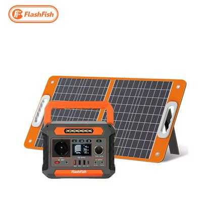 Hot Sale Flashfish Solar Generator Back Up Portable Power Station Set Rechargeable Backup With Panel for Emergency