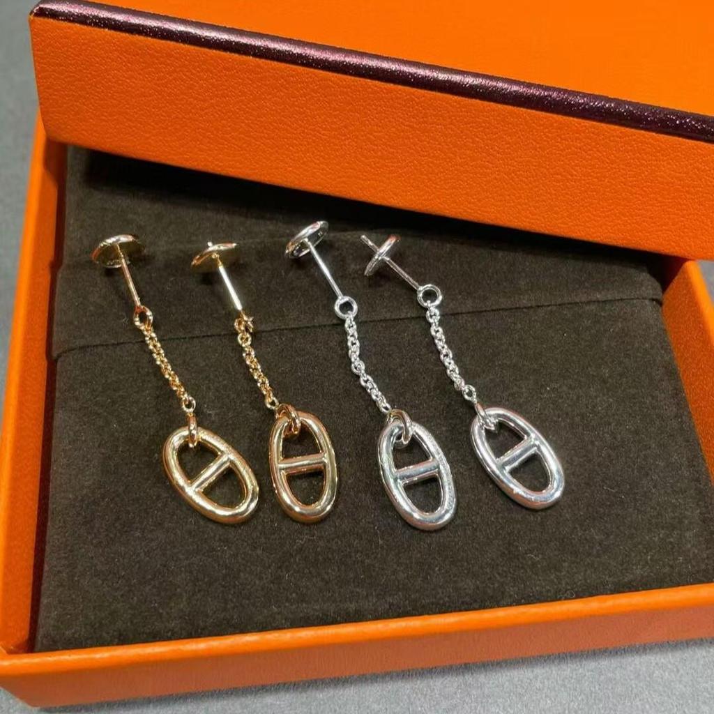 V Vergoldet Mi Gold Liebe Zuhause H Schweinenase Quaste Hängende Ohrringe - Hochwertiger Exquisiter Schmuck.