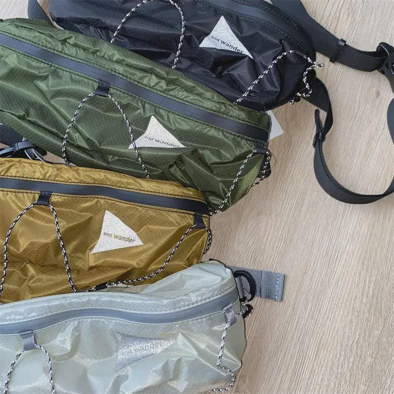 Ultradünne 3m Reflektierende Wasserdichte DuPont Nylon Karomuster Hüft- und Brusttasche