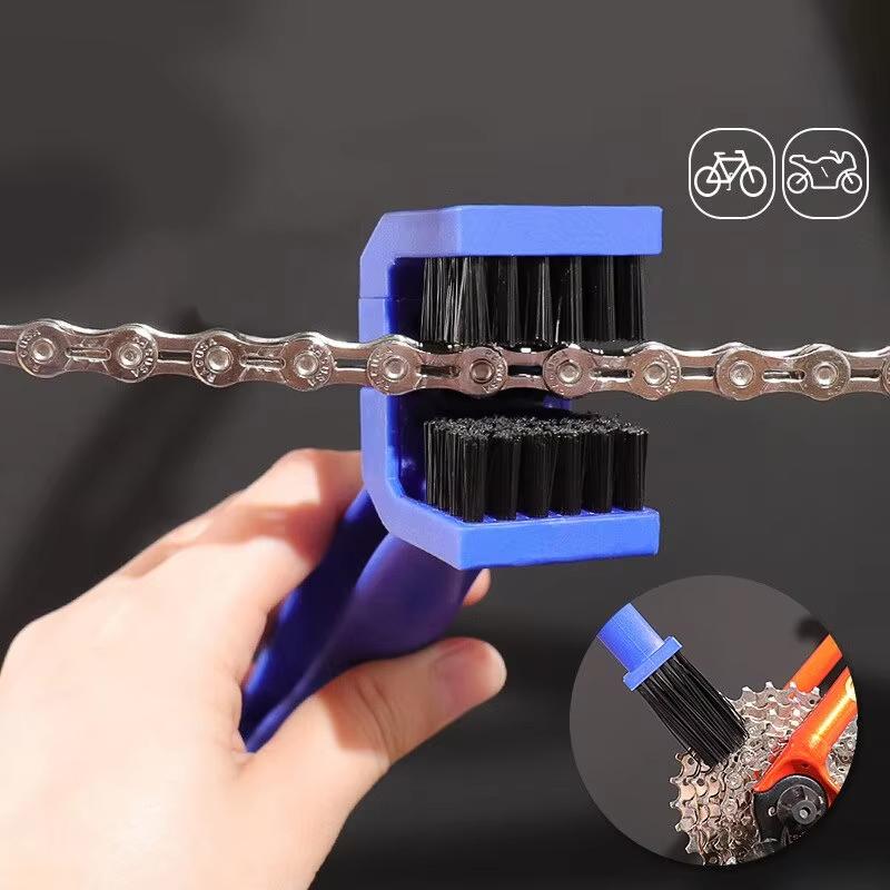 Chain Cleaning Brush Bicycle Motorcycle Chain Brush Bicycle Cleaning Portable Brush Chain Cleaner Maintenance Universal Tool
