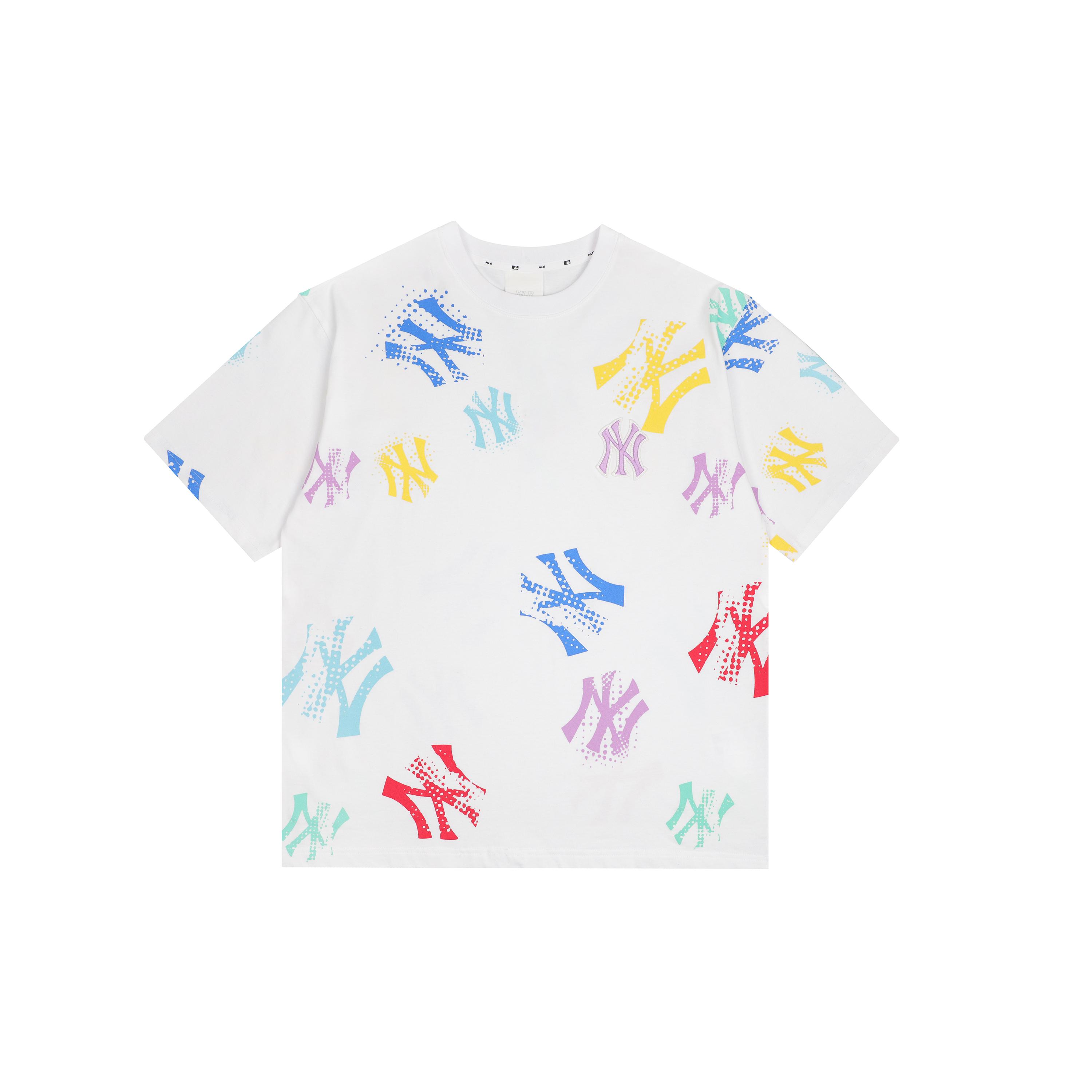 

New MLB T Shirts Unisex White 31TSMY131-50W XXL