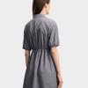 FILA Heritage Vintage Sports Versatile Comfortable Short Sleeve Dress Women dresses Cloudy-Gray F11W628320FDY
