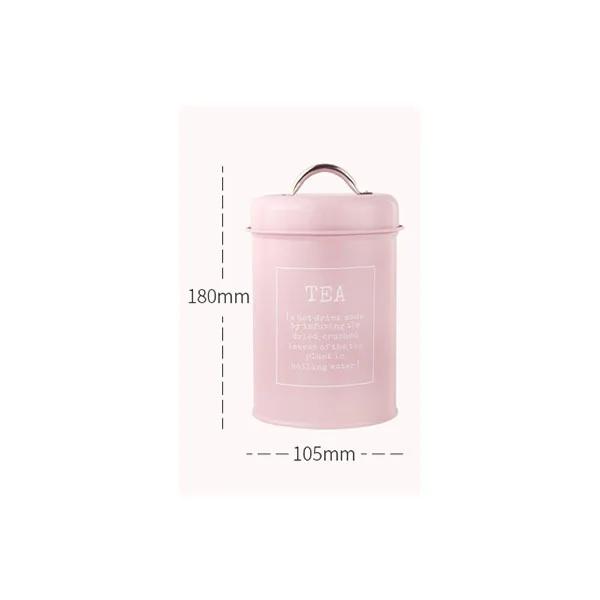 1.2L Storage Canister Jars for Tea Coffee Sugar, Vintage Metal Kitchen Food Storage Container Sealed Cookie Cans Kitchen Supply