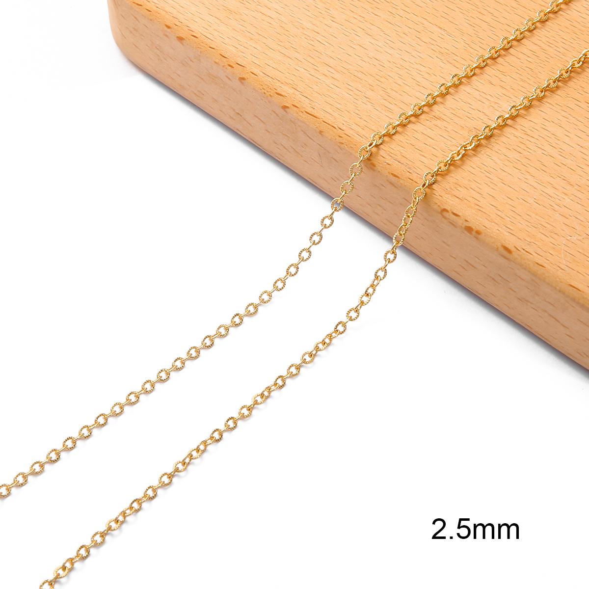 

Медные крестообразные цепи для изготовления ювелирных изделий DIY Ожерелье Браслет Аксессуары для ножных браслетов 01 2.5mm 1meter