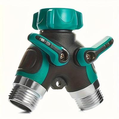 1 pezzo Nuovo Connettore a Y per Tubo di Irrigazione a Due Vie da 3/4 di Pollice Raccordo a Y per Rubinetto da Giardino Adattatore per Irrigazione a Goccia per Irrigazione Esterna del Cortile